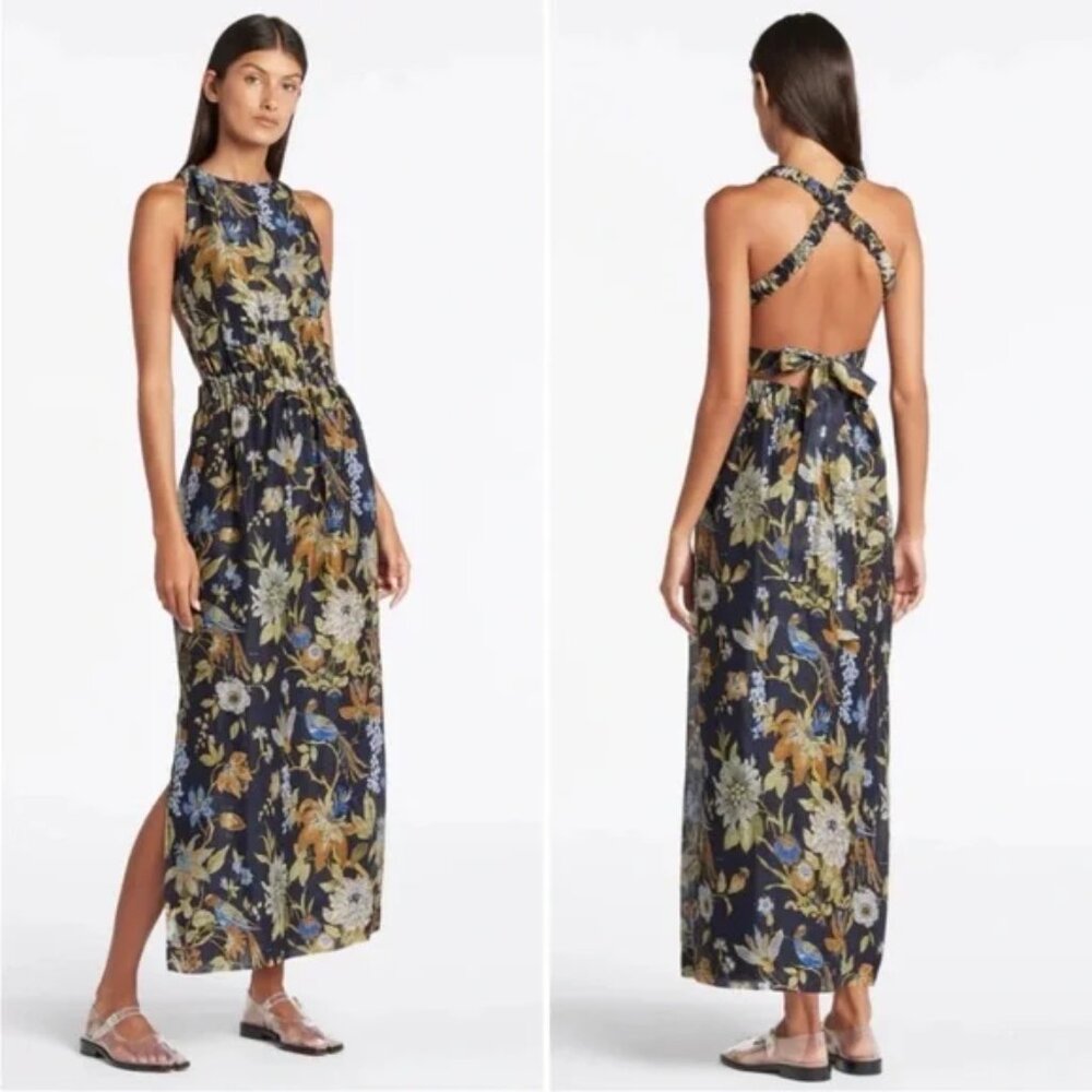 Sir The Label Lilian Cross Back Dress in Delia print